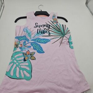 Vera Bradley‎ Purple Summer Vibes Tropical Print Tank Top XS